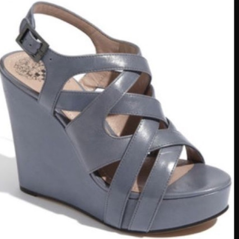 Vince Camuto strappy platform wedge